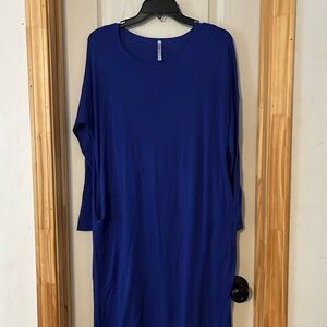 Azules Royal Blue Midi dress